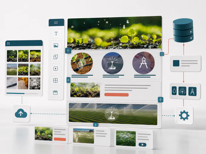 Selección de CMS y arquitectura técnica para una web de sistemas de riego