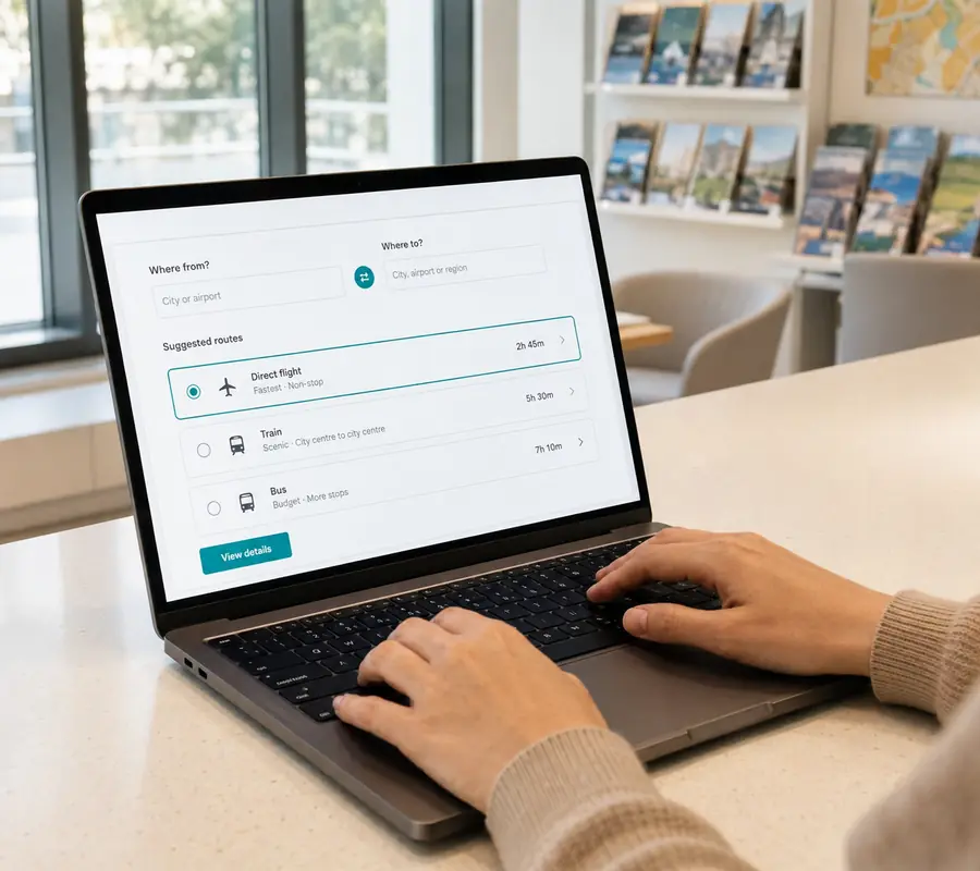 Uso del teclado para recorrer las opciones de una interfaz web