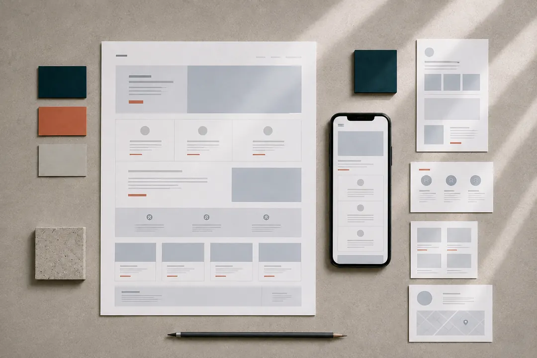 Planificación de una web empresarial y su versión móvil